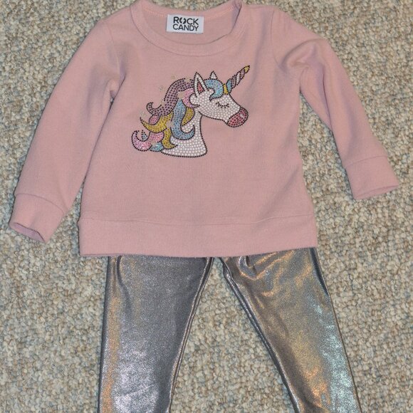 ROCK CANDY unicorn outfit Size 18M - Picture 1 of 6